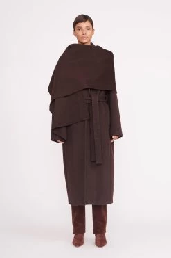 CARVER COAT | DARK CHOCOLATE 11 CARVER COAT | DARK CHOCOLATE -Chic Style Shop 035 230605 Staud Fall Ecom 01207 web