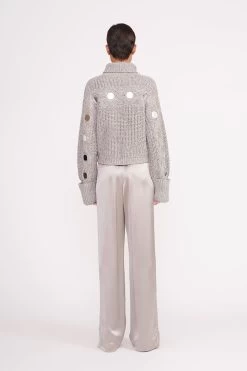 VERNACULAR SWEATER | MIRRORED HEATHER GREY -Chic Style Shop 048 230605 Staud Fall Ecom 01583 web