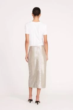 TULIP SKIRT | SILVER 9 TULIP SKIRT | SILVER -Chic Style Shop 1 INGRID TOP TULIP SKIRT SILVER 0239 web