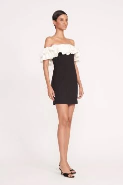 KIARA DRESS | BLACK IVORY -Chic Style Shop 145 KIARA DRESS BLACK IVORY 0796 web