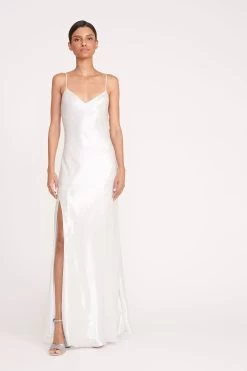 ALEXA DRESS | SILVER -Chic Style Shop 193 ALEXA DRESS SILVER LAME 0658 web