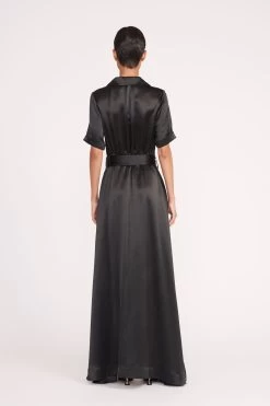 MILLIE DRESS | BLACK SATIN -Chic Style Shop 209 MILLIE DRESS BLACK SATIN 0503 web