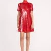 MINI ILANA DRESS | POINSETTIA SEQUINS