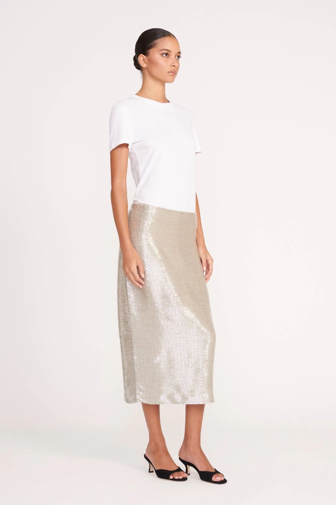 TULIP SKIRT | SILVER 2 TULIP SKIRT | SILVER - Image 2