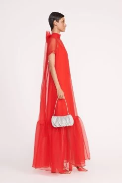 BEAN BAG | GOLD -Chic Style Shop 86 CALLUNA DRESS RED ROSE 1067 web 1