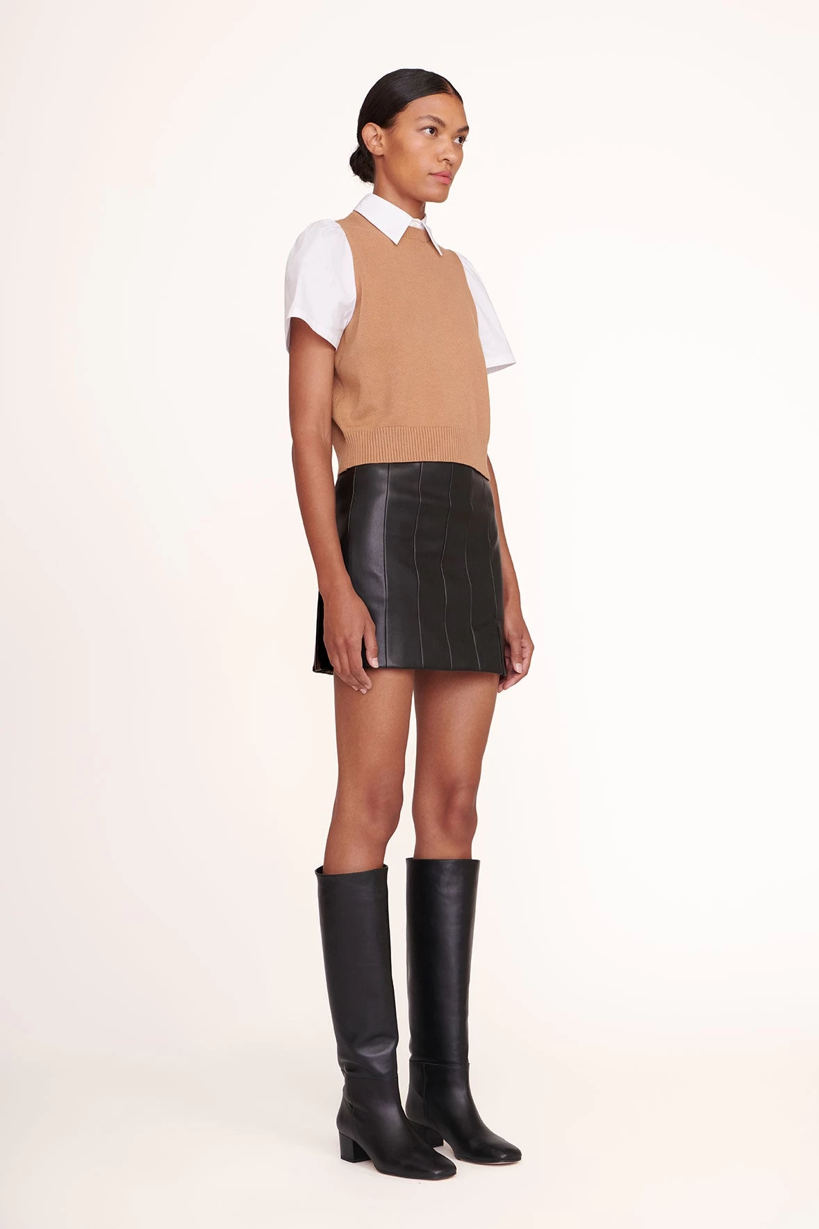 ARYA TOP | TAN WHITE 4 ARYA TOP | TAN WHITE - Image 4