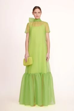 BEADED BEAN BAG | CITRON -Chic Style Shop CALLUNA DRESS KIWI 03131 web