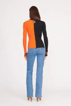 THE STAUD NFL CARGO SWEATER | CINCINNATI BENGALS -Chic Style Shop CARGO SWEATER CINCINNATI BENGALS 1142 web