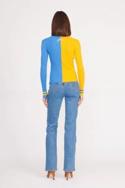 THE STAUD NFL CARGO SWEATER | LOS ANGELES CHARGERS -Chic Style Shop CARGO SWEATER LOS ANGELES CHARGERS 0123 web