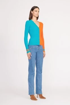 THE STAUD NFL CARGO SWEATER | MIAMI DOLPHINS -Chic Style Shop CARGO SWEATER MIAMI DOLPHINS 0535 web