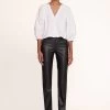 ELLIOT PANT | BLACK VEGAN LEATHER