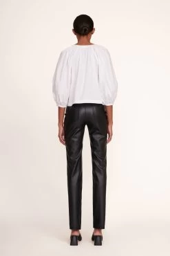 ELLIOT PANT | BLACK VEGAN LEATHER -Chic Style Shop Dill Top White Elliot Pant Black 007 edit web