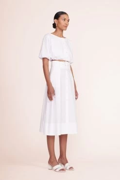 JULES BLOCK HEEL | PAPER 12 JULES BLOCK HEEL | PAPER -Chic Style Shop Ellington Top White Kingsley Skirt White 00038 web 2