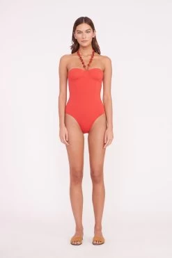 HARPER BEADED ONE PIECE | RUBY