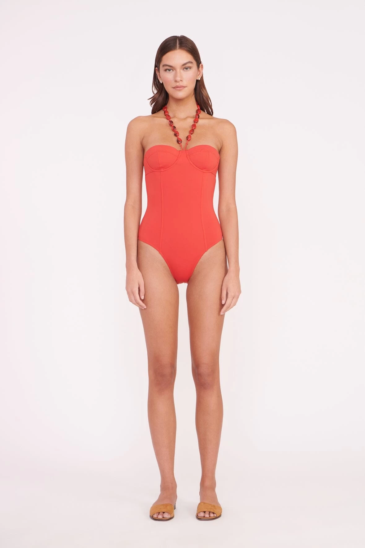 HARPER BEADED ONE PIECE | RUBY 1 HARPER BEADED ONE PIECE | RUBY