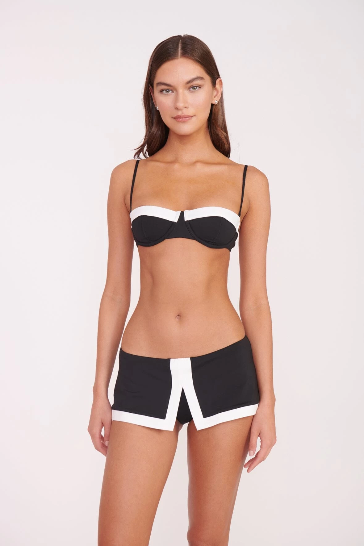 JO BALCONETTE BIKINI TOP | BLACK WHITE 6 JO BALCONETTE BIKINI TOP | BLACK WHITE - Image 6
