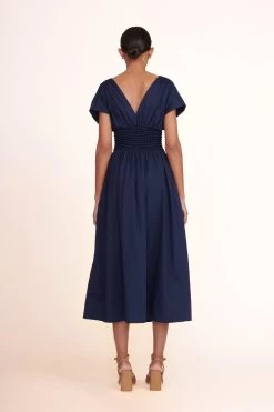 SOLANGE HEEL | TAN SNAKE EMBOSSED -Chic Style Shop Jackson Dress Navy 02659 web