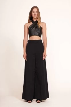 KAI TOP | BLACK VEGAN LEATHER -Chic Style Shop Kai Top Black 002 edit web