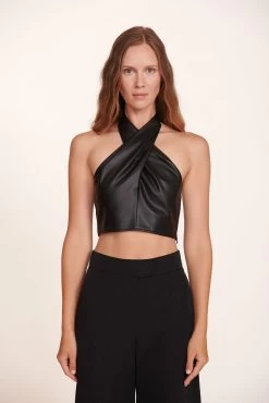KAI TOP | BLACK VEGAN LEATHER