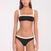 LIV BIKINI TOP | BLACK WHITE