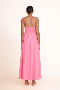 LAUREL CRYSTAL SANDAL | RHINESTONE CASHEW SUEDE -Chic Style Shop Landry Dress Plumeria 02589 web 1