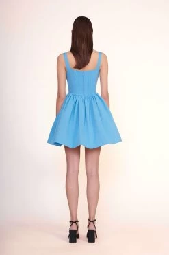 LANDSCAPE DRESS | AZURE -Chic Style Shop Landscape Dress Azure 00585 web