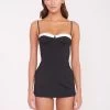 MAEVE SWIM DRESS | BLACK WHITE