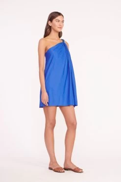MINI MASON DRESS | LAPIS -Chic Style Shop MINI MASON DRESS LAPIS CASPIAN SLIDE TAN 02107 web