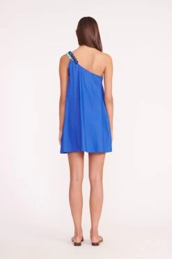 MINI MASON DRESS | LAPIS -Chic Style Shop MINI MASON DRESS LAPIS CASPIAN SLIDE TAN 02120 web