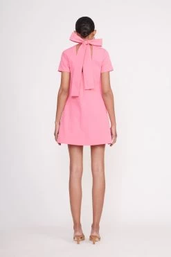 MINI ILANA DRESS | CORAL PINK -Chic Style Shop Mini Ilana Dress Coral Pink 00587 web