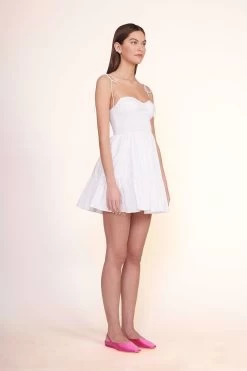 JANINE MULE | BLOSSOM SATIN 9 JANINE MULE | BLOSSOM SATIN -Chic Style Shop Mini Landry Dress White 00660 web 1