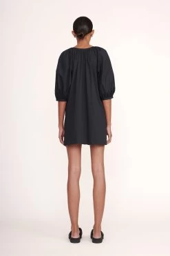 MINI VINCENT DRESS | BLACK -Chic Style Shop Mini Vincent Dress Navy 00509 web