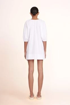 MINI VINCENT DRESS | WHITE -Chic Style Shop Mini Vincent Dress White 02598 web