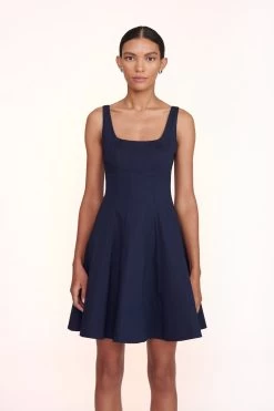 MINI WELLS DRESS | NAVY -Chic Style Shop Mini Wells Dress Navy 00079 web