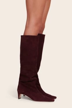 WALLY BOOT | PLUM SUEDE -Chic Style Shop Palettes Dress Plum 069 web