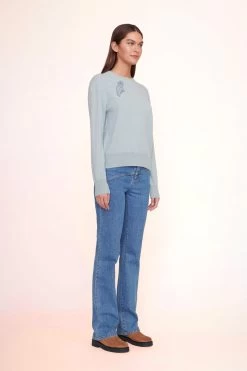 CUSTOM STAUD X C.BONZ CASHMERE SWEATER | LIGHT BLUE -Chic Style Shop Pet 01265 web