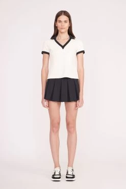 VOLLEY TOP | IVORY BLACK -Chic Style Shop PickleBall 011 00662 edit web