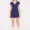 VOLLEY DRESS | NAVY IVORY