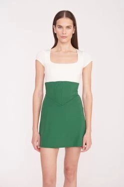BACKSPIN DRESS | COURT GREEN IVORY -Chic Style Shop PickleBall 024 01350 web