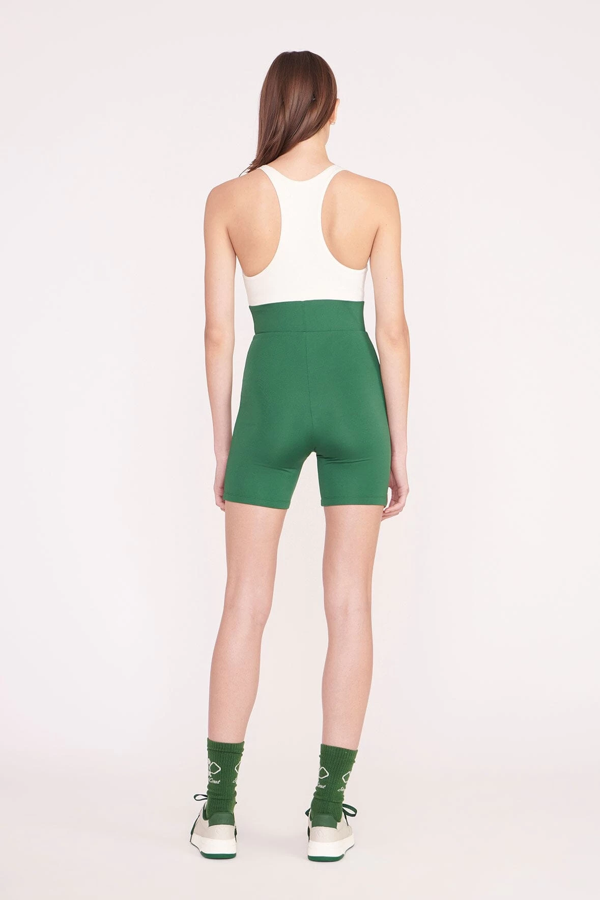 BOUNCE SHORT UNITARD | COURT GREEN IVORY 4 BOUNCE SHORT UNITARD | COURT GREEN IVORY - Image 4