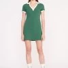 VOLLEY DRESS | COURT GREEN IVORY