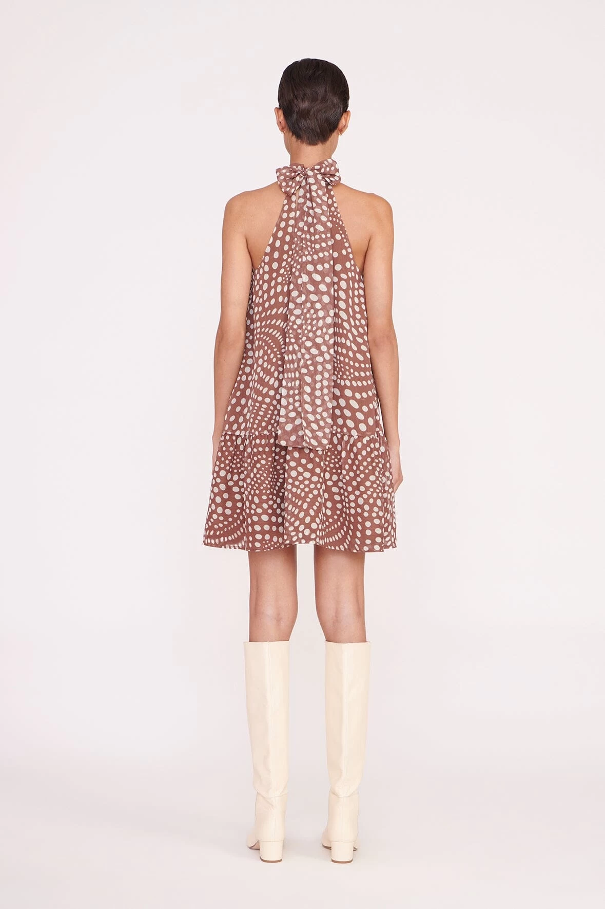 MARLOWE DRESS | CLOVE WAVY DOT 3 MARLOWE DRESS | CLOVE WAVY DOT - Image 3