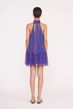 MARLOWE DRESS | LAPIS WAVY DOT -Chic Style Shop Pre Fall 028 00905 web