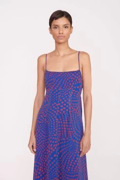 FLORENCE DRESS | LAPIS WAVY DOT -Chic Style Shop Pre Fall 029 00930 web
