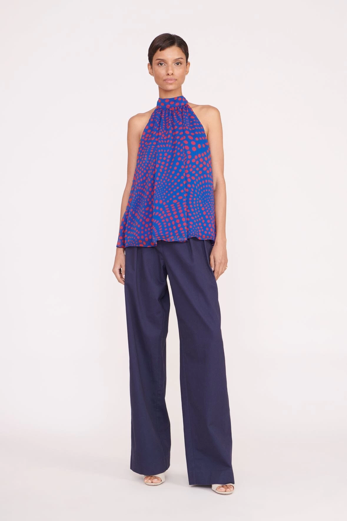 MARLOWE TOP | LAPIS WAVY DOT 2 MARLOWE TOP | LAPIS WAVY DOT - Image 2