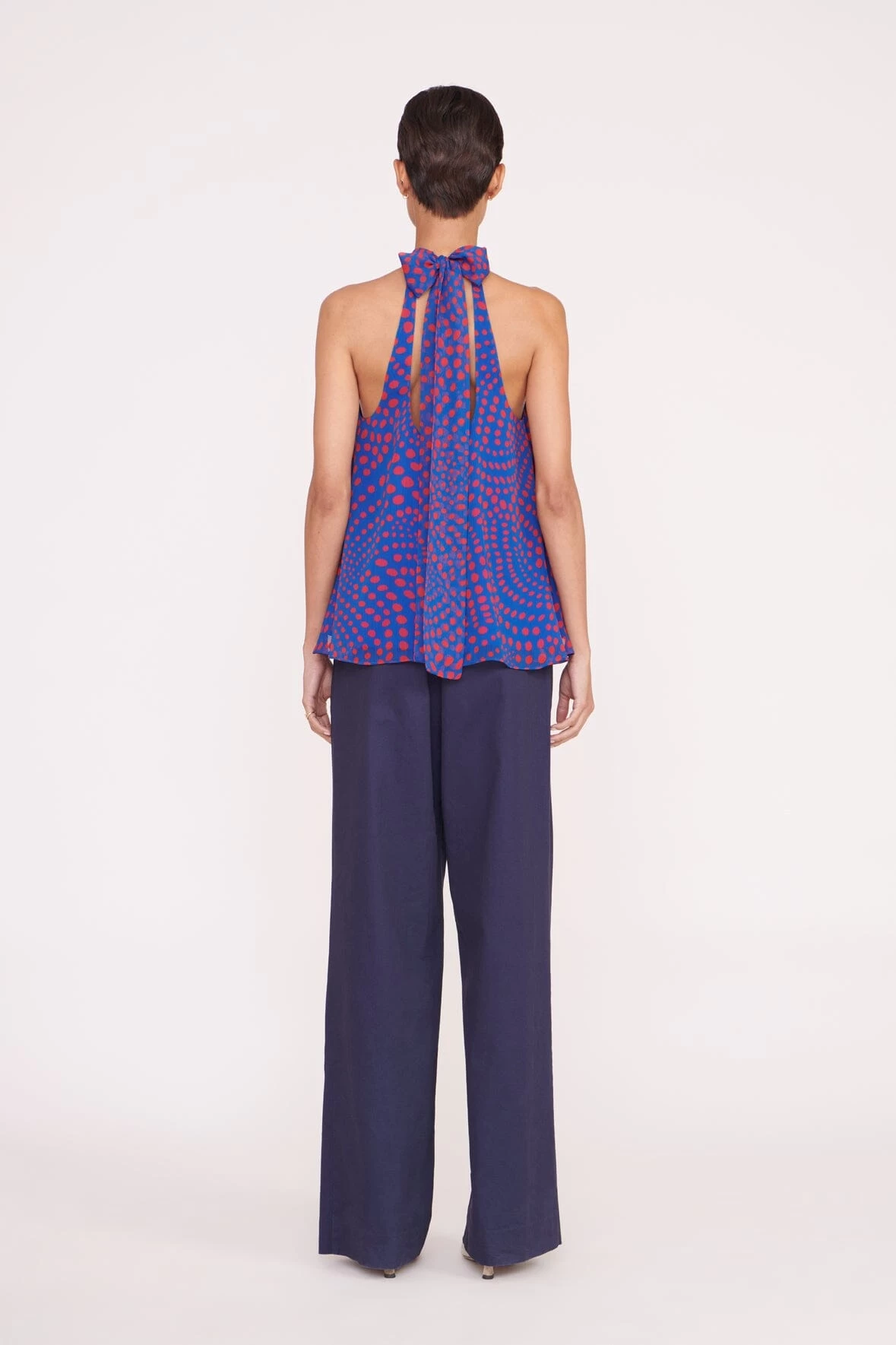 MARLOWE TOP | LAPIS WAVY DOT 3 MARLOWE TOP | LAPIS WAVY DOT - Image 3