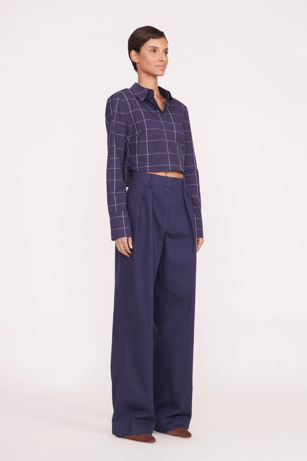 SENECA TOP | NAVY PLAID 3 SENECA TOP | NAVY PLAID - Image 3