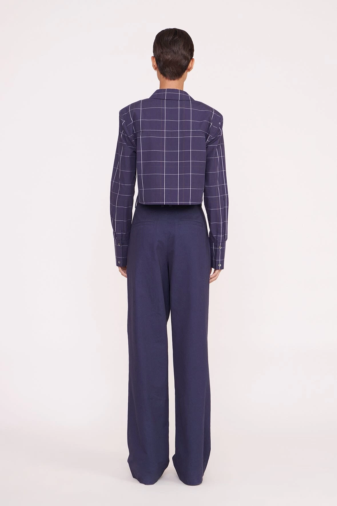 SENECA TOP | NAVY PLAID 4 SENECA TOP | NAVY PLAID - Image 4