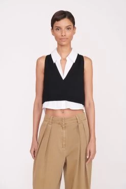 GARRET TOP | BLACK WHITE