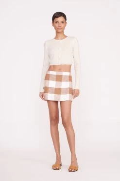 TOUR SKIRT | TOBACCO GINGHAM
